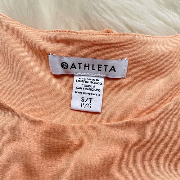 NEW 105$ Athleta Tall Desert Rose Orange Santorini Thera Swing Sleeveless Dress - Picture 6 of 11